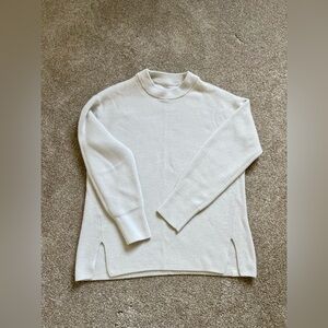 Lululemon Take It All In Cotton-Blend Sweater White Opal Size 6